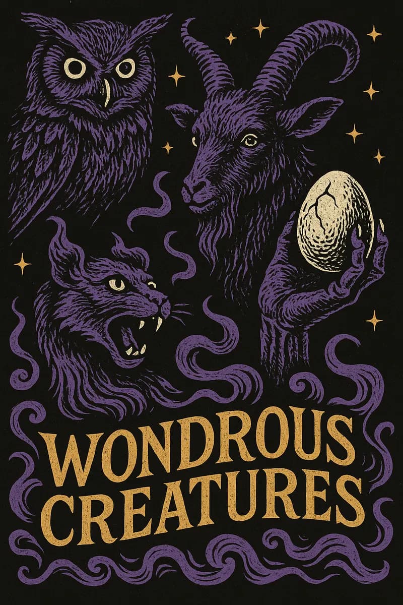 Wondrous Creatures — stylized Game Grimoire cover